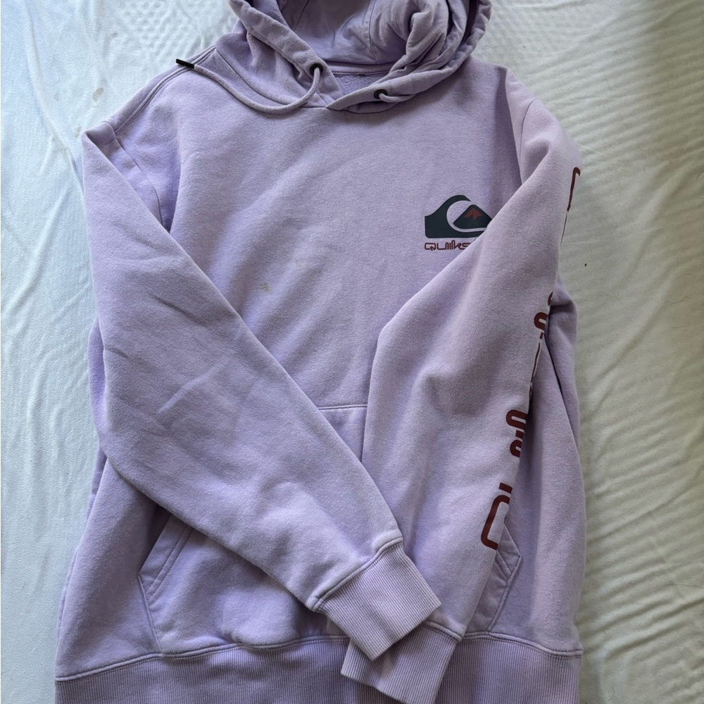 Quiksilver Purple Sweatshirt Hoodie Casual Comfort